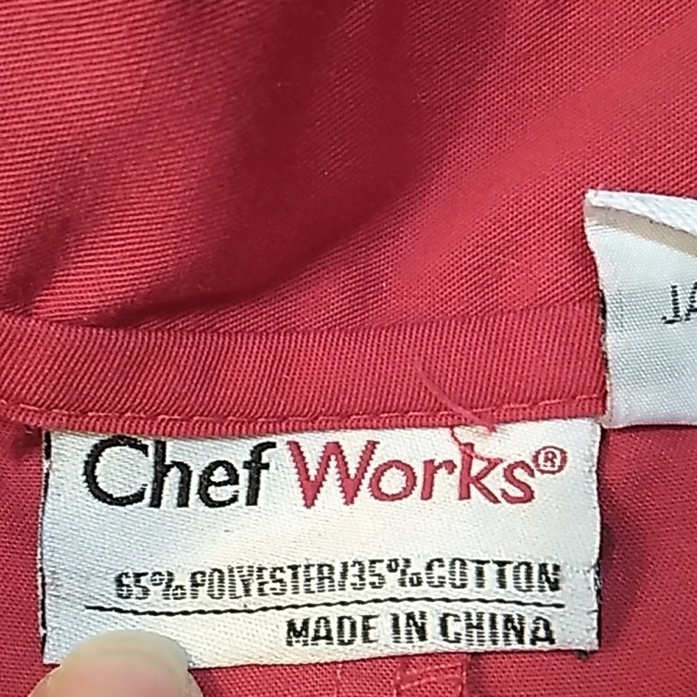 Chef Works red jacket large - Picture 3 of 3